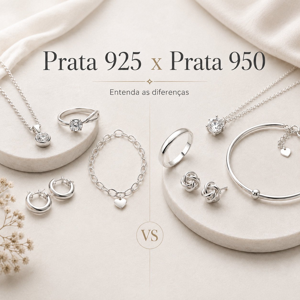 Qual a diferença da prata 925 e 950?
