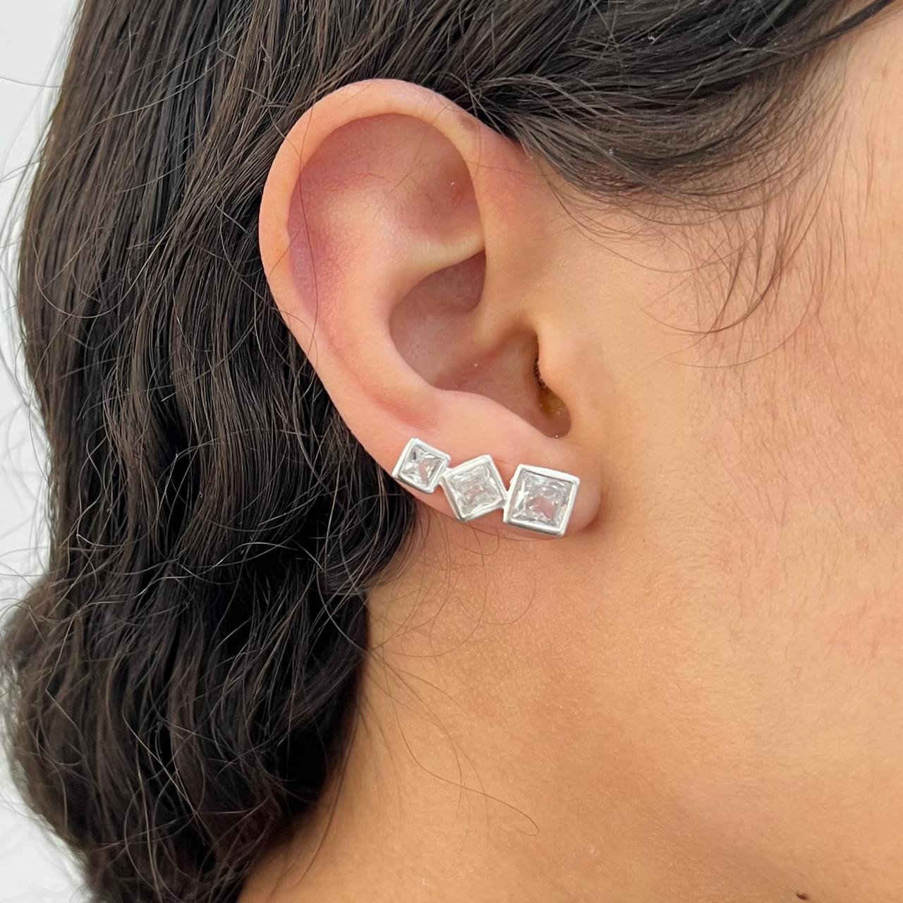 Brinco Cuff Geométrico