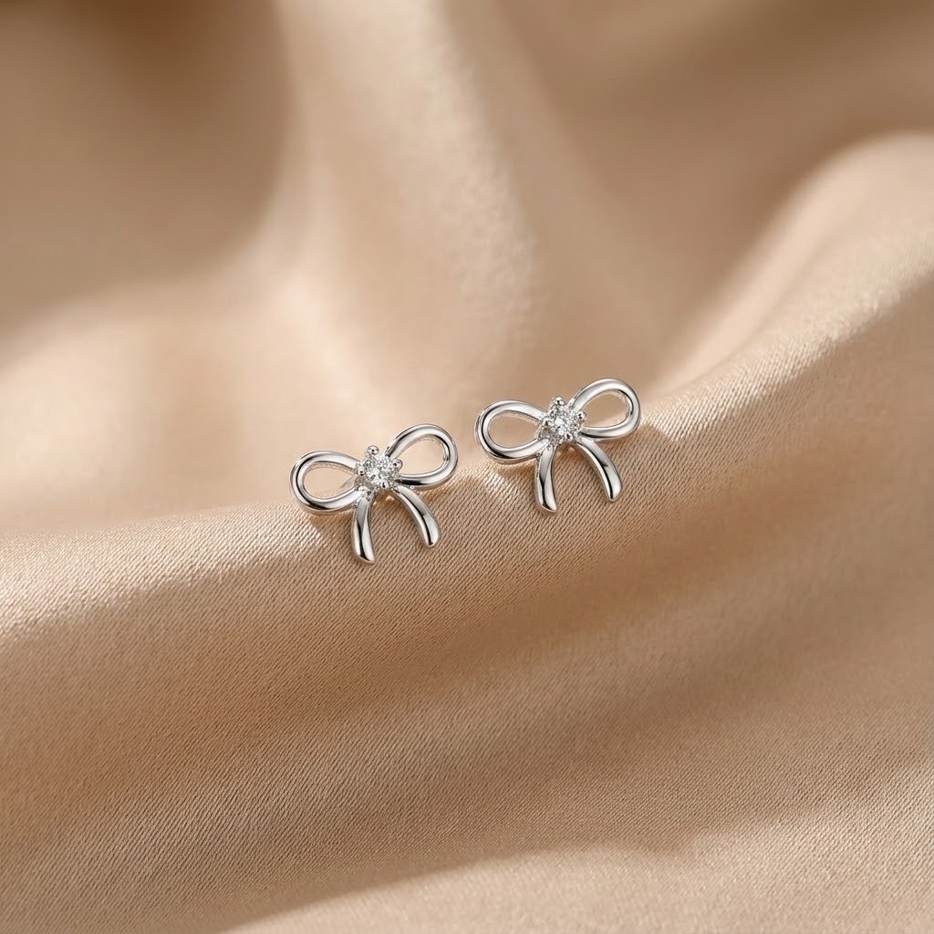 Brinco Laço Zirconia Central