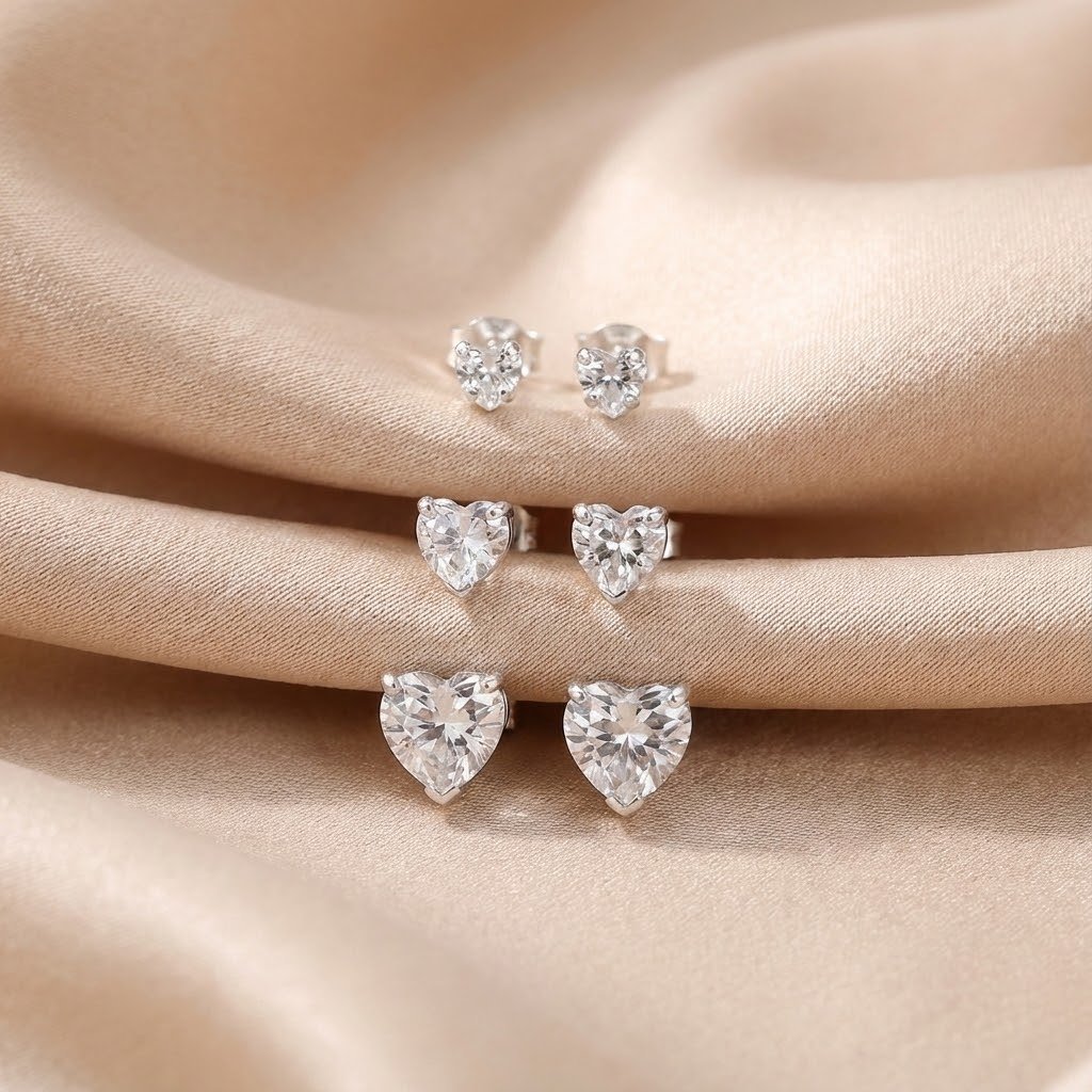 Brinco Trio Corações