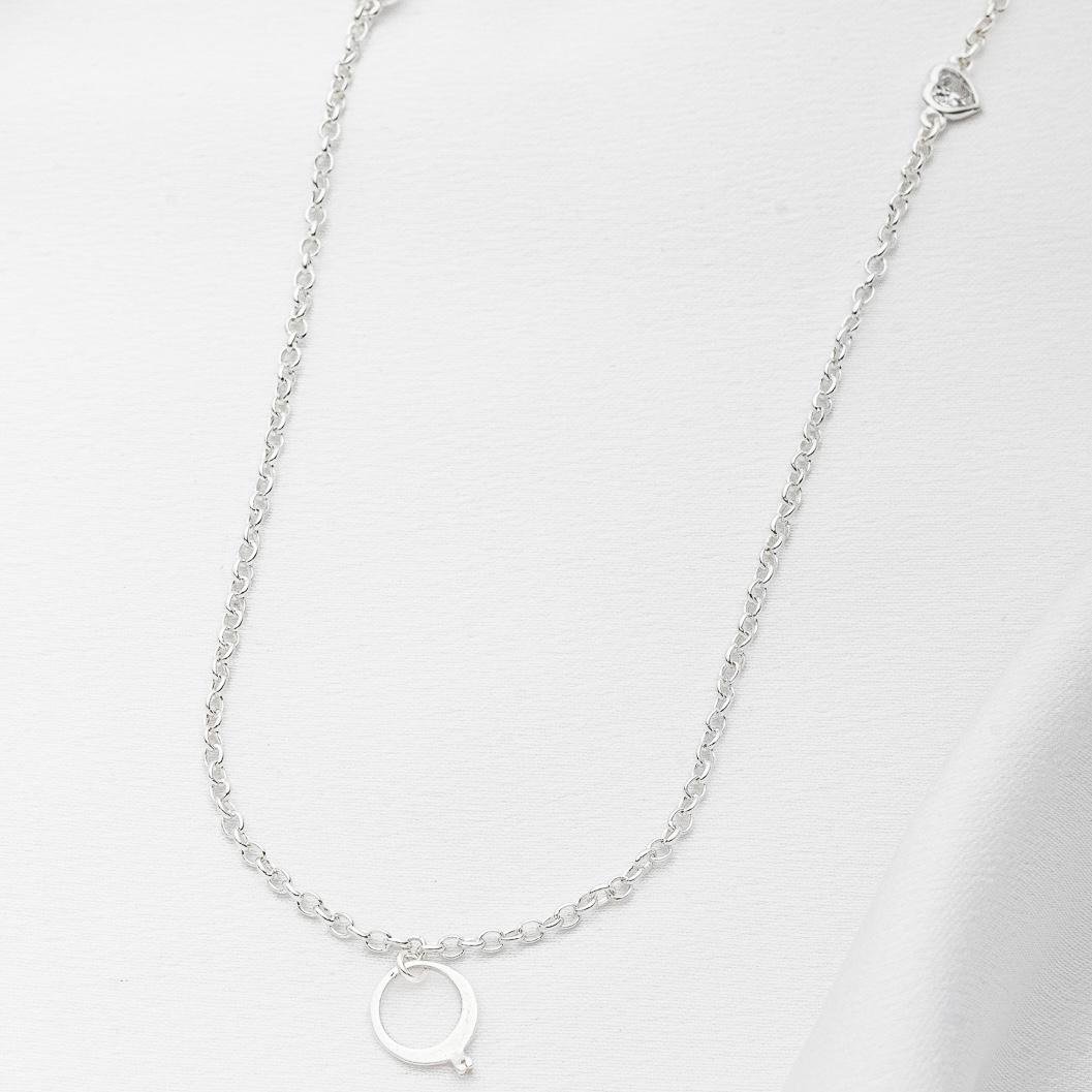 Colar Anel Solitário