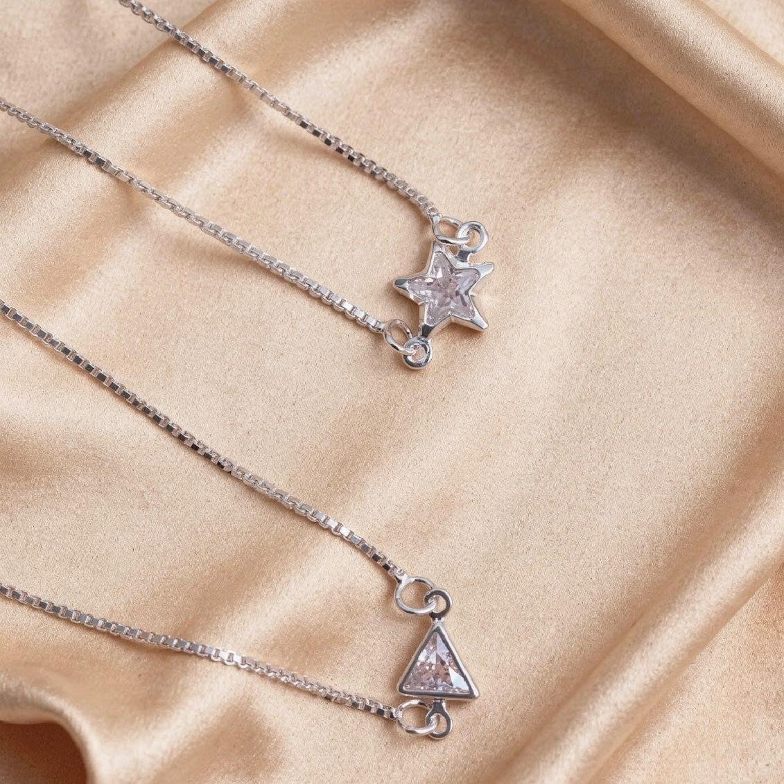 Colar Ponto de Luz Fixo Prata 925