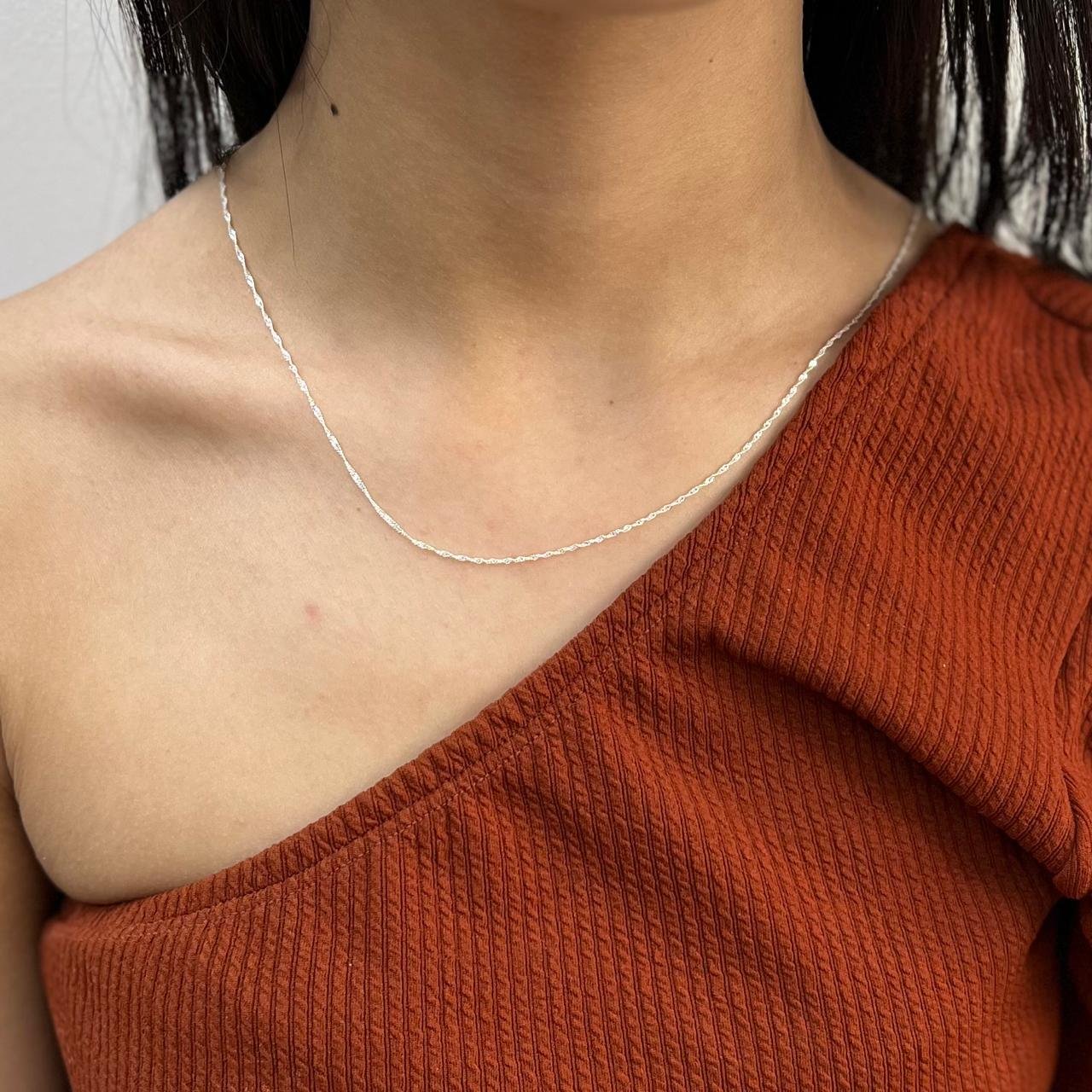 Corrente Prata 925 Singapura 45cm