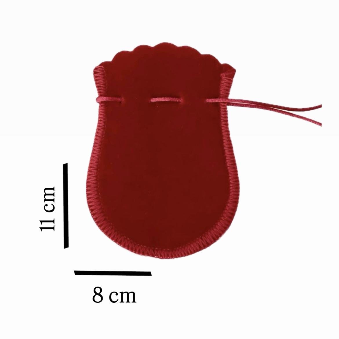 Kit 05 Saquinhos de Veludo Embalagem Para Presente