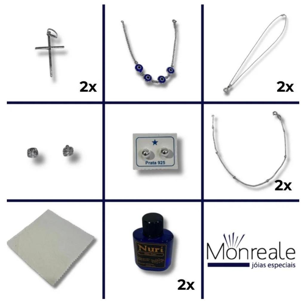 Kit de Joias em Prata 925 para Revender - Intermediário 50 peças