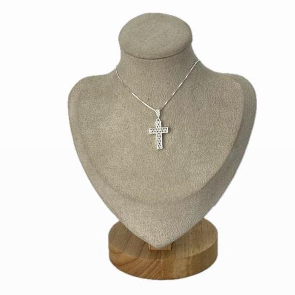 Pingente Cruz Prata Italiana 925