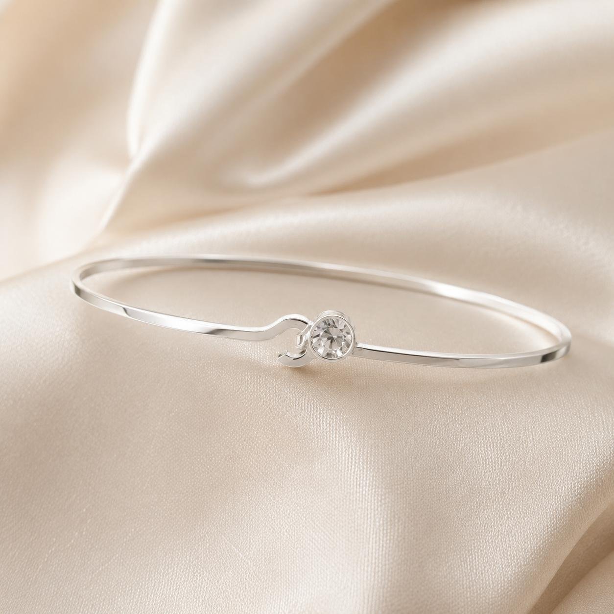 Pulseira Bracelete Zircônia Ponto de Luz