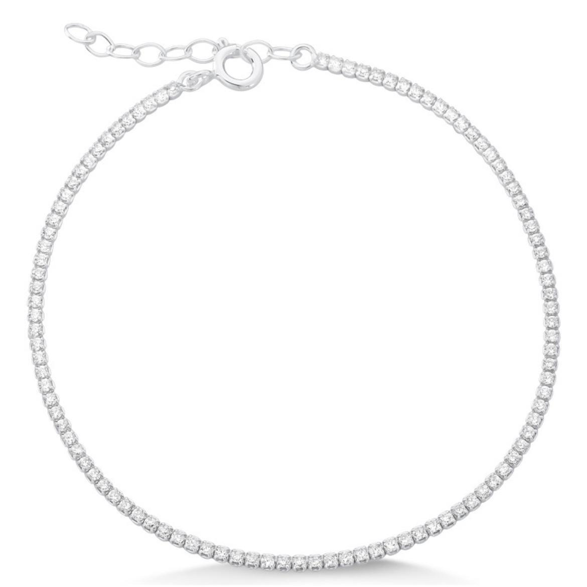 Pulseira Riviera – Prata 925 | Elegância Clássica com Brilho Sofisticado