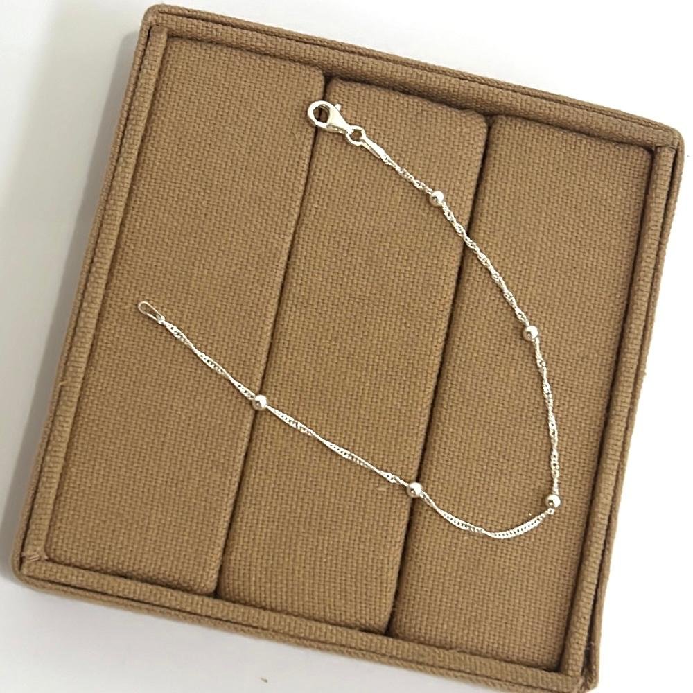 Pulseira Singapura com Bolinhas