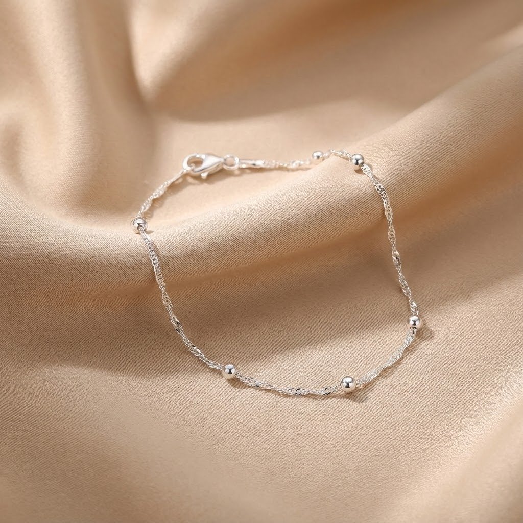 Pulseira Singapura com Bolinhas