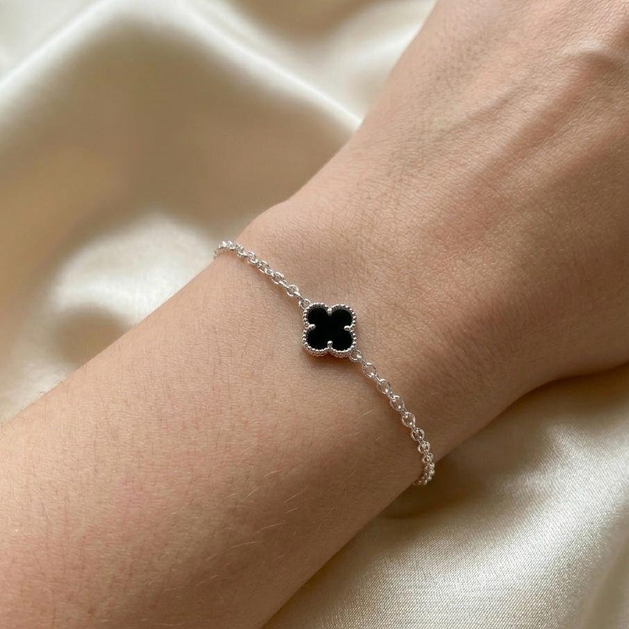 Pulseira Trevo Preto